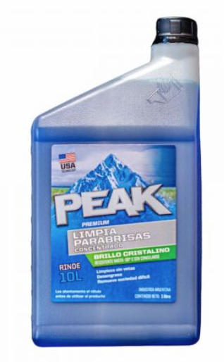 Liquido para parabrisas peak 1L