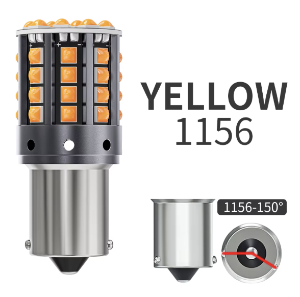 Led Base foco 1156-150 Naranja