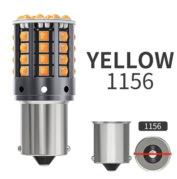 Led Base foco 1156 Naranja