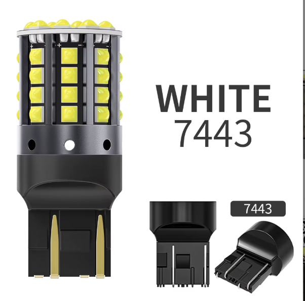 Led Base ficha doble 7443 blanco