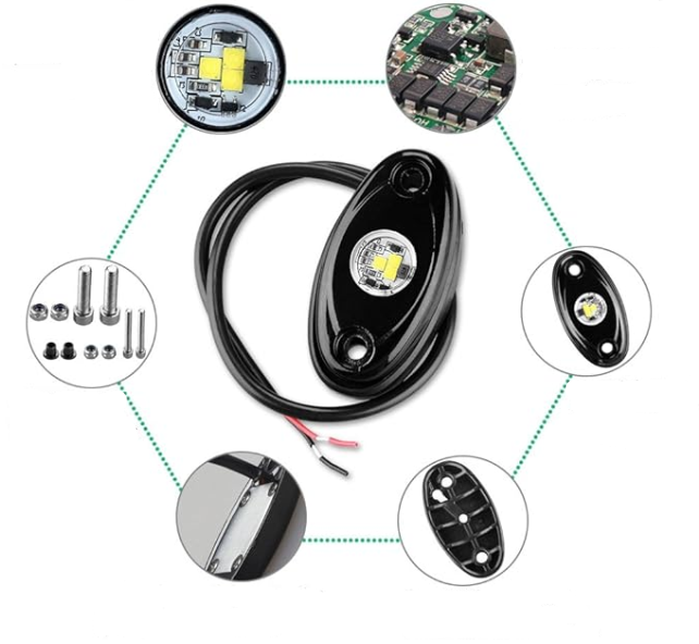 Led embutido Naranja rock