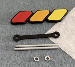 Emblema overland rojo